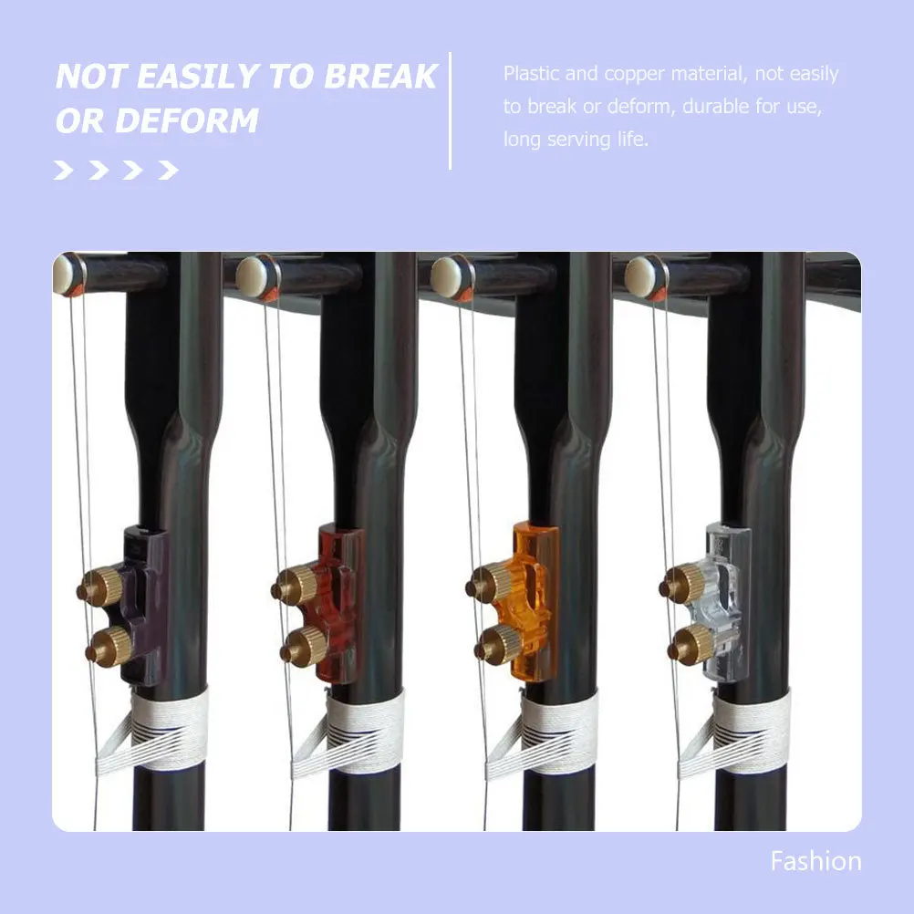 

Erhu Fine Tuner String Adjustment Tool Copper Plastic Material For Noise Reduction Erhu String Adjuster Musical Instruments