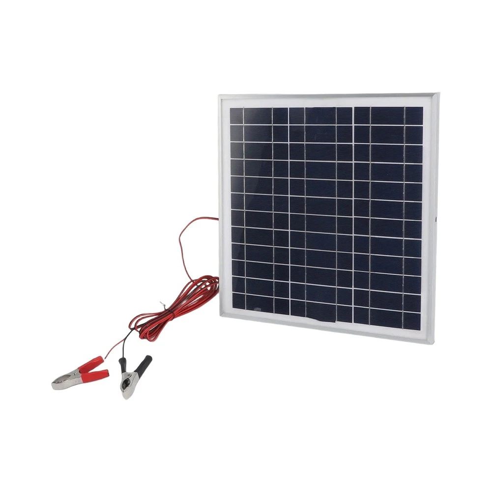 20W Compact Monocrystalline Solar Panel with Frame for 12V Battery Charging Outdoor Camping Hiking RV Boat Off Grid