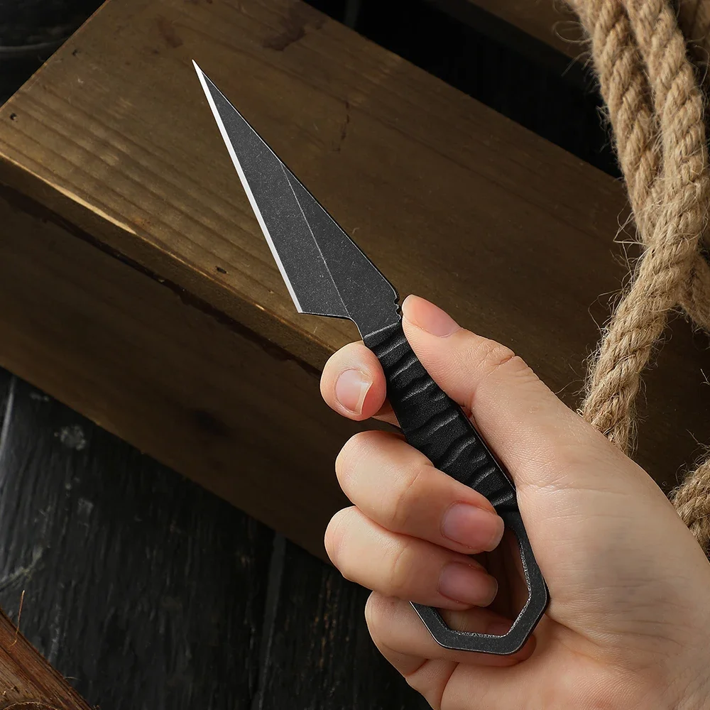 

2024 neck knife with sheath tactical slim pocket knife tactical knives for men Outdoor EDC portable mini knife