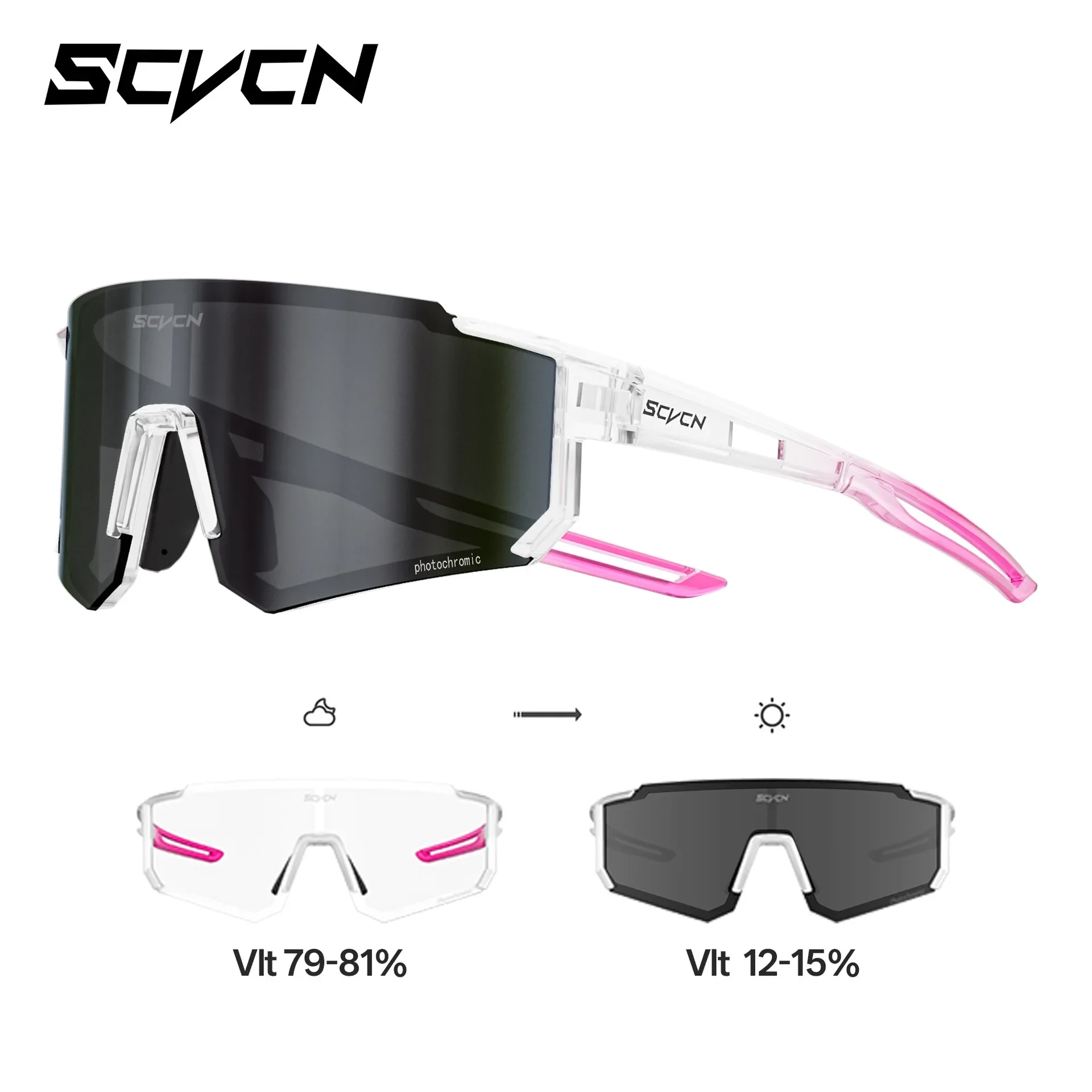 

SCVCN Cycling Sunglasses Bike Mountain Driving Glasses Outdoor Sports Hiking Glasses Men's Glasses for Leisure Sunglasses