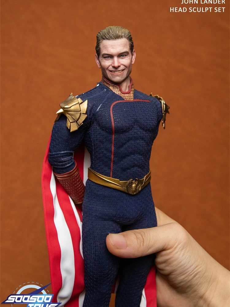 SOOSOOTOYS 1/6 SSH-005 جون لاندر عادي ابتسامة رئيس نحت نموذج اللعب ملحق ل SST-026 12 بوصة عمل الشكل الجسم الديكورات #6