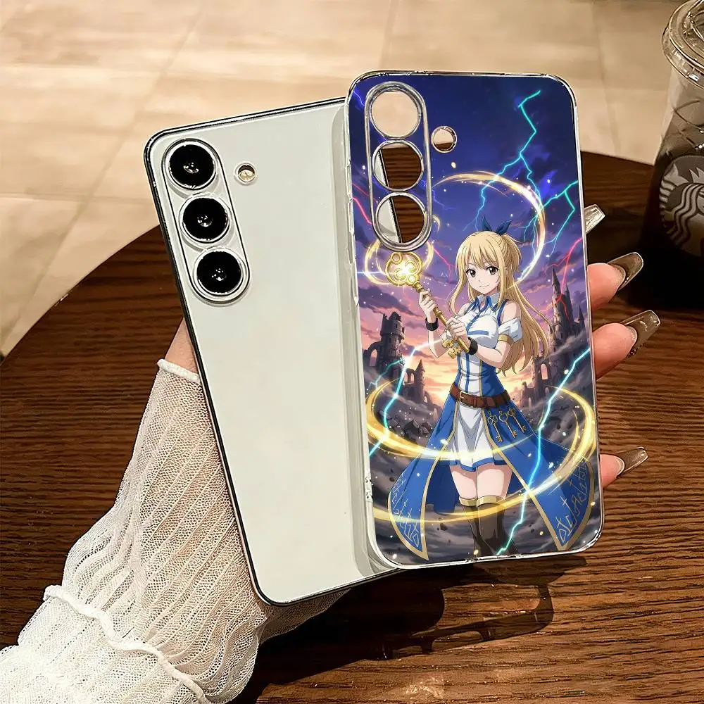 

Anime Fairy Tail L-Lucy Phone Case Transparent Silicone Soft For SamsungA10,12,20,21S,30,31,40,50,51,52,70,71