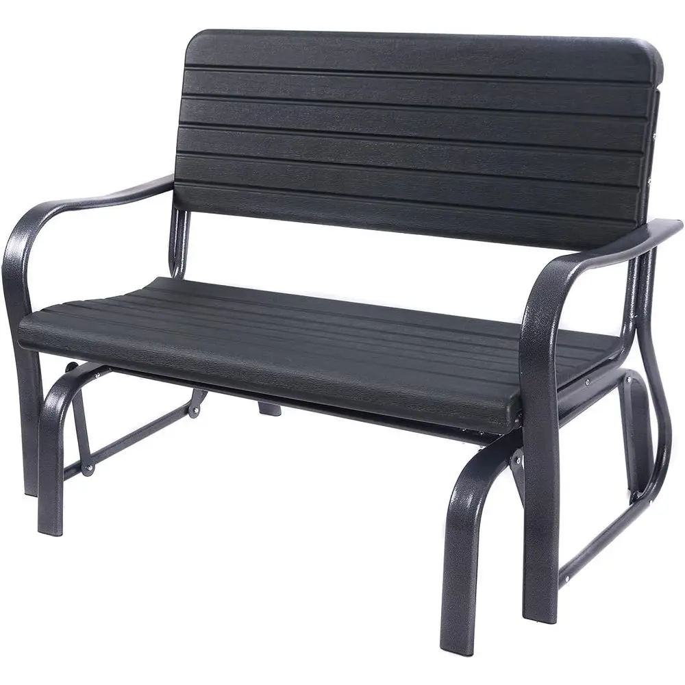 

Садовые качели-глайдер, уличная двухместная скамья-кресло со стальным каркасом, качающаяся мебель для веранды и сада