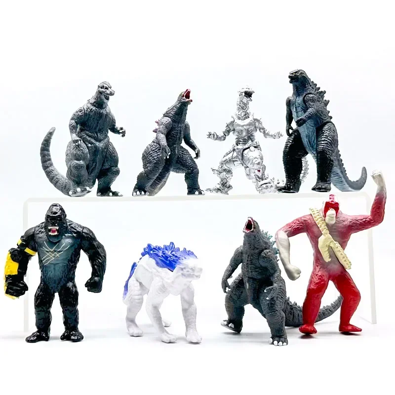 Gojira Skar King Kong Shimo Besat Model Toy Godzilla VS Kong New Empire 2024 Action Figure Collection Kids Boys Gifts 8pcs