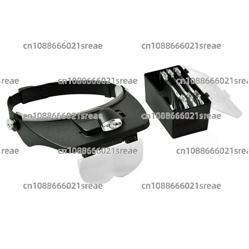 

Head-mounted lamp magnifying glass, high magnification, portable helmet magnifying lamp, beekeeping tools