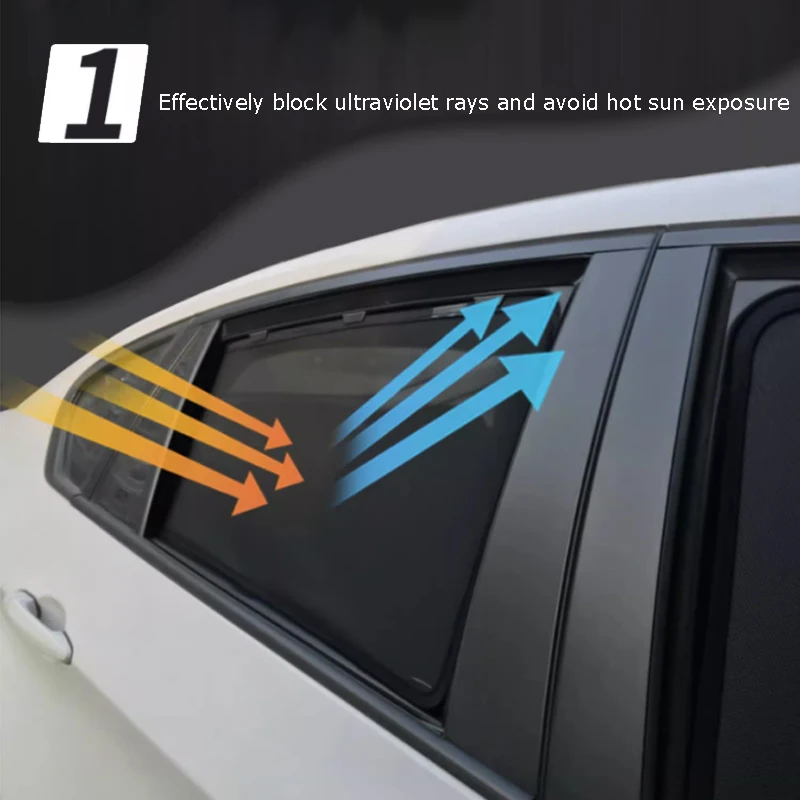 For Evolute i-Joy 2022 2023 Magnetic Sunshade Car Side Window Mesh Curtains Sun Visor Sunscreen Heat Insulation Protection Cover