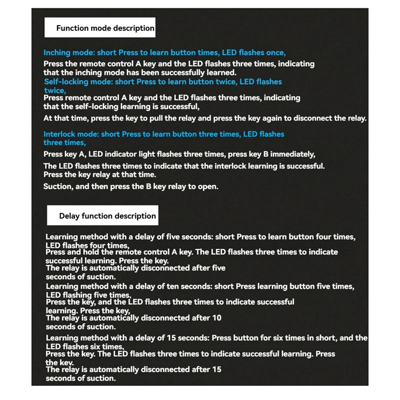 Wireless Remote Control Switch On-Off Wireless Remote Switch High-Power 30A Wide-Voltage Long Rage For Anti-Theft Alarms