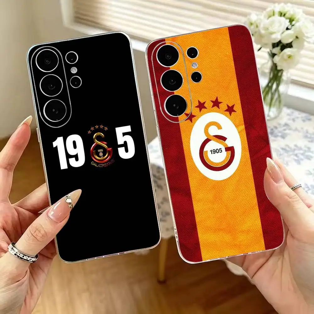 Classic G-Galatasaray S-SK pattern 1905 Transparent Phone Case For Samsung S25,S24,S21,S22,S23,S30,Ultra,S20,Plus Soft Cover