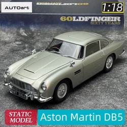 Autoart 1/18 FOR Aston Martin DB5 “Goldfinger” (Silver)  ABS door full open sports car model static decoration collection