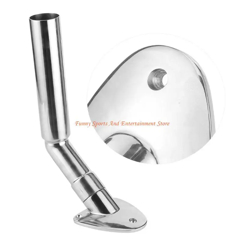 حامل قضيب صيد قابل للتعديل C4DE مثبت على سطح السفينة لقوارب الصيد مع قاعدة نونسليب وهيكل من الفولاذ المقاوم للصدأ