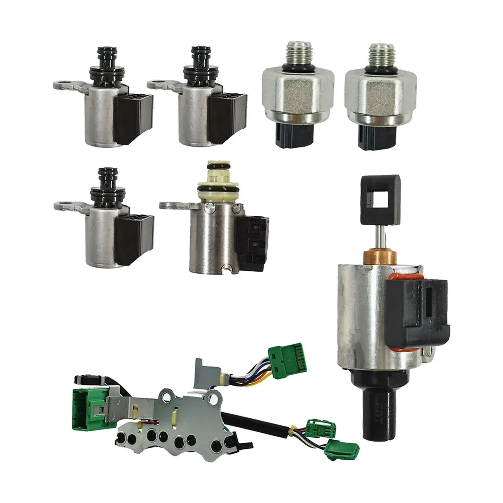 

Универсальный комплект соленоидов для гидроблока трансмиссии, разноцветные электрические сменные аксессуары для автомобилей JF011E RE0F10A