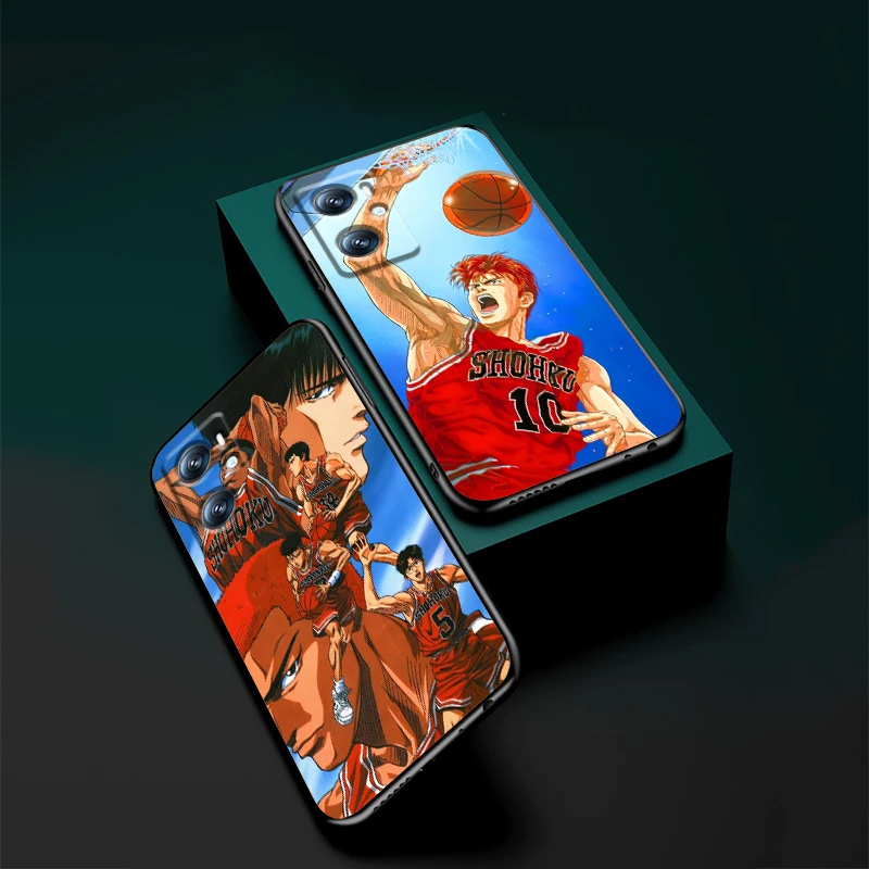 Anime Slam Dunk For OPPO Find X6 X5 X3 A54S A5 A94 A16 A53S A57 A74 A72 A98 A78 A96 A9 5G Black Back Phone Case