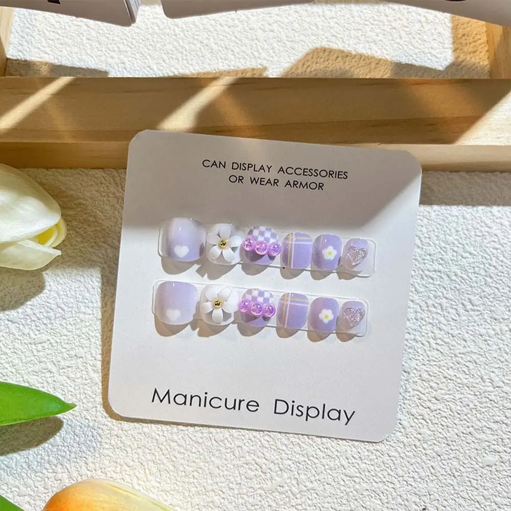 Cute Manicure Accessories Bear Rabbit Resin Cartoon Nail Drills Animal Nail  Short Square Shaped Cartoon Nail  Extension