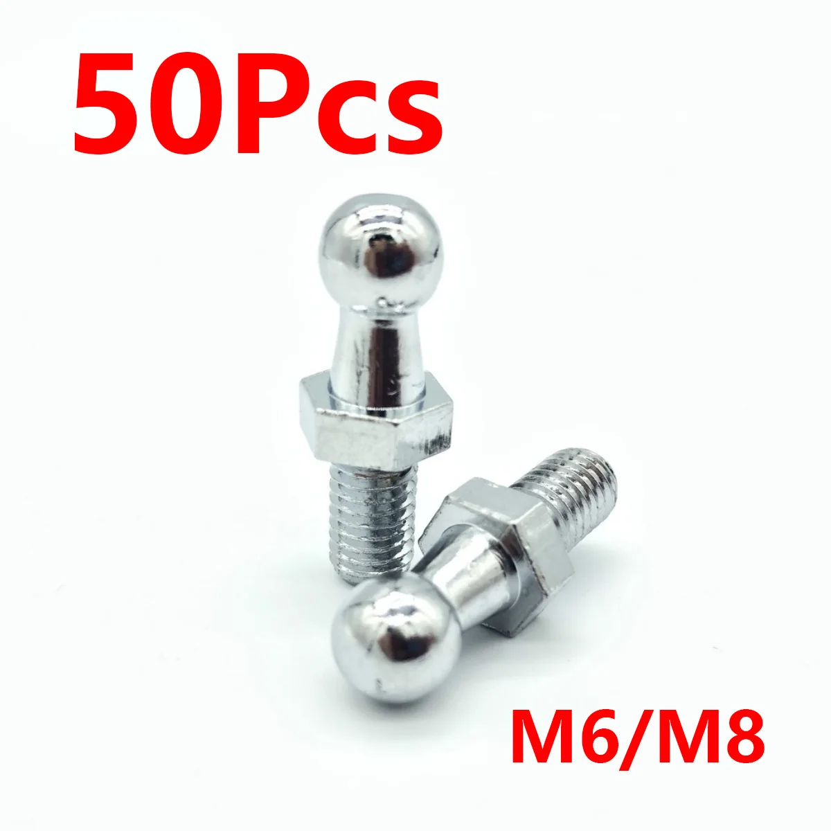 

50Pcs 10mm M8 M6 Universal Rear Boot Front Bonnet Gas Strut End Fitting Connector Ball Head Pin Joint Valve