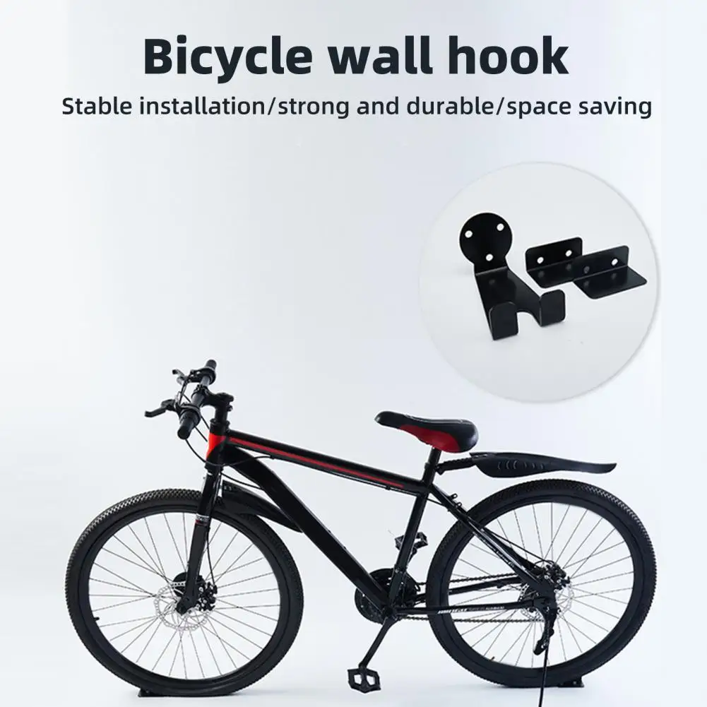 Bike Holder Mount Stand Hook Bicycle Pedal Wall Mounted Storage Hanger Space Saving Kits For Indoor Home Garage Bike Rack - view 4