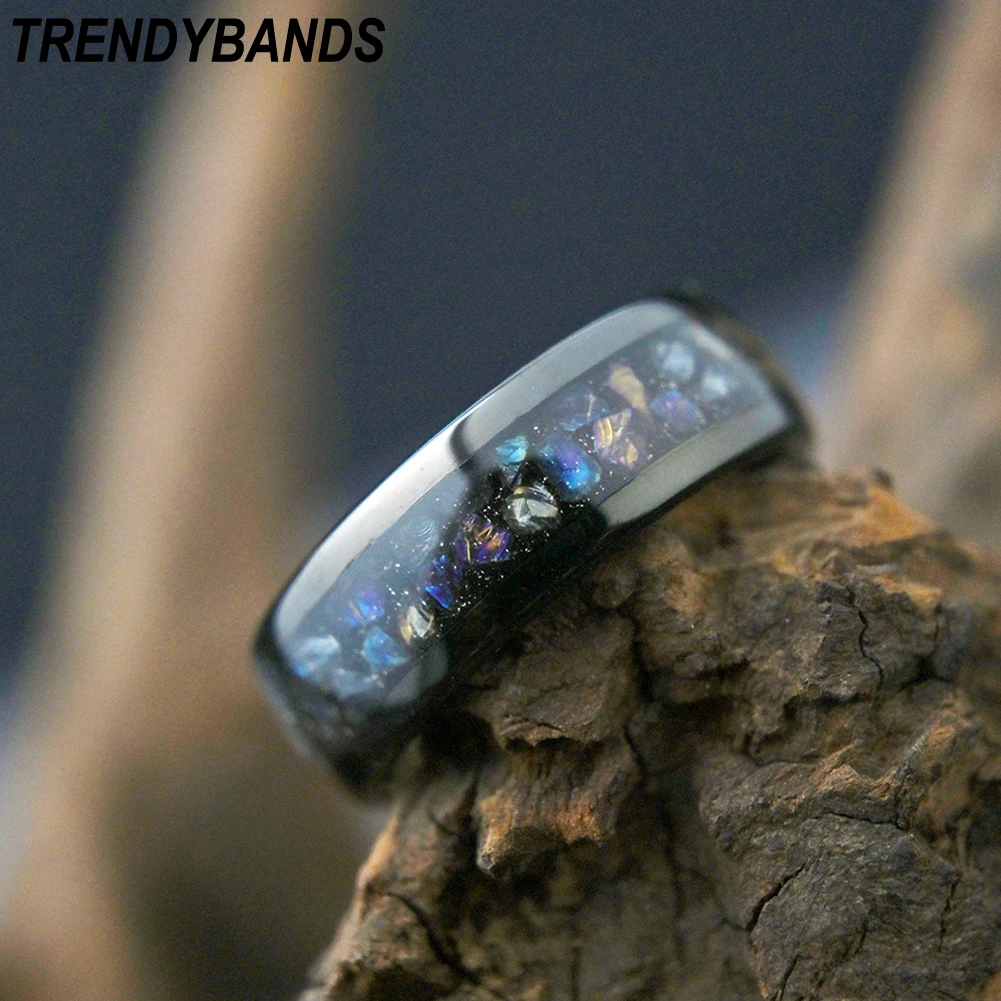 8mm Tungsten Carbide Rings Wed - Fitness Tracker Band recension och pris