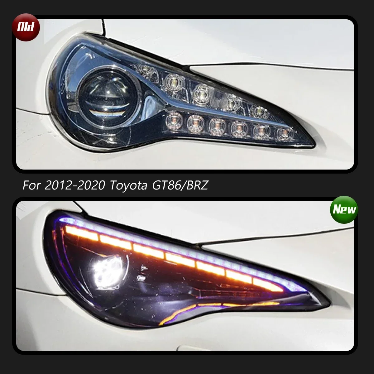 

Car Head Lamp For Toyota GT86/BRZ RGB Headlight 2012-2020 Upgrade Modified to New Dynamic Turn Signal Car LED Headlight Assembly
