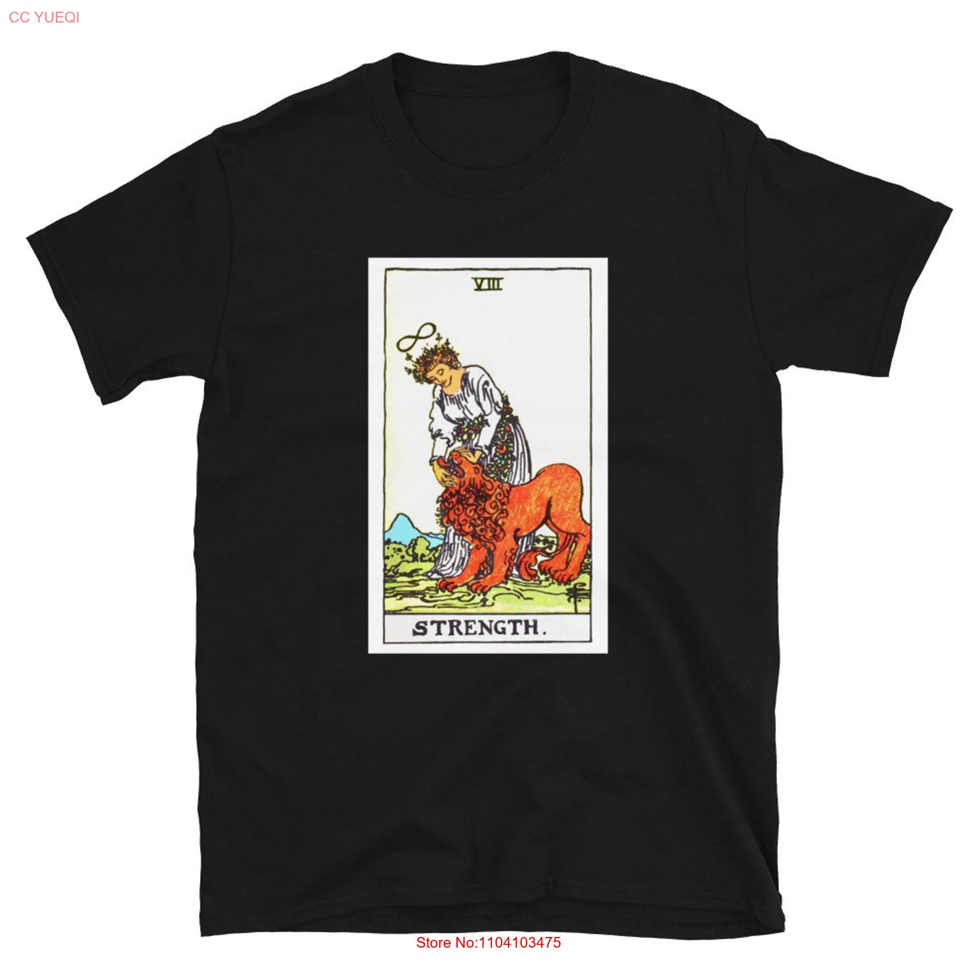 Strength Tarot Card Deck T Shirt Adult Clothing Designs Ideas long or short sleeves