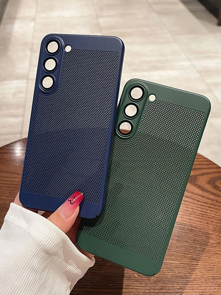 Coque de refroidissement respirante à Dissipation thermique, étui arrière rigide pour Samsung Galaxy S25 S24 UItra S23 S22 S21 Plus