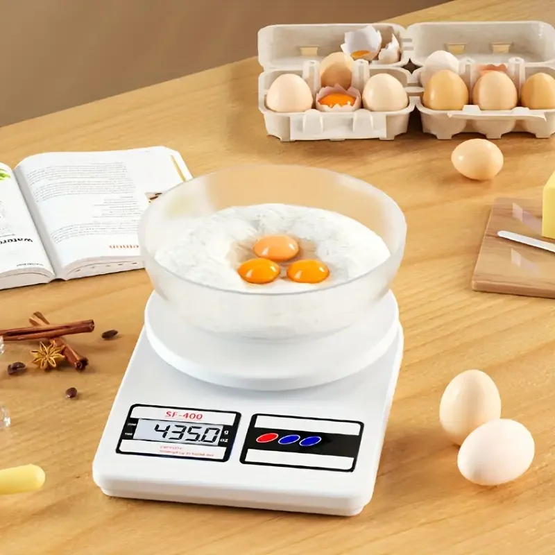 Báscula Digital de cocina, balanza electrónica portátil con pantalla LCD, 10kg/1g, accesorios de cocina