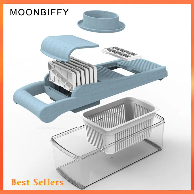 

Multifunctional Vegetable Cutter Shredder Potato Slicer Carrot Grater Accessories Gadget Steel Blade Kitchen Cutting Tool Cocina