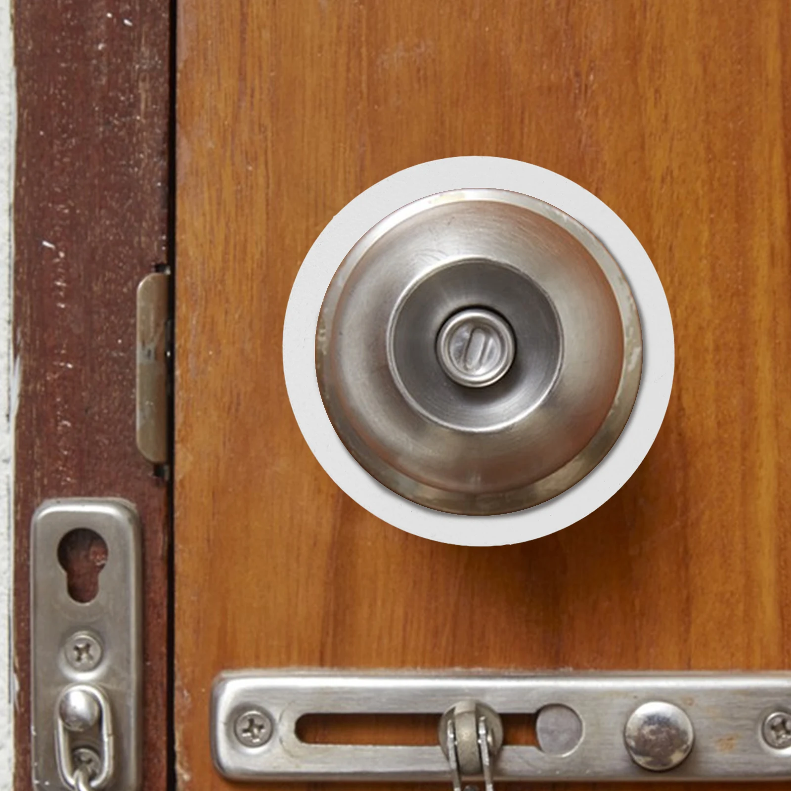 

Lock Repair Stainless Steel For Knob Reinforcement Back Lock Cover Deadbolt Fixing Circular Door Plate Door Reinforcement Plate