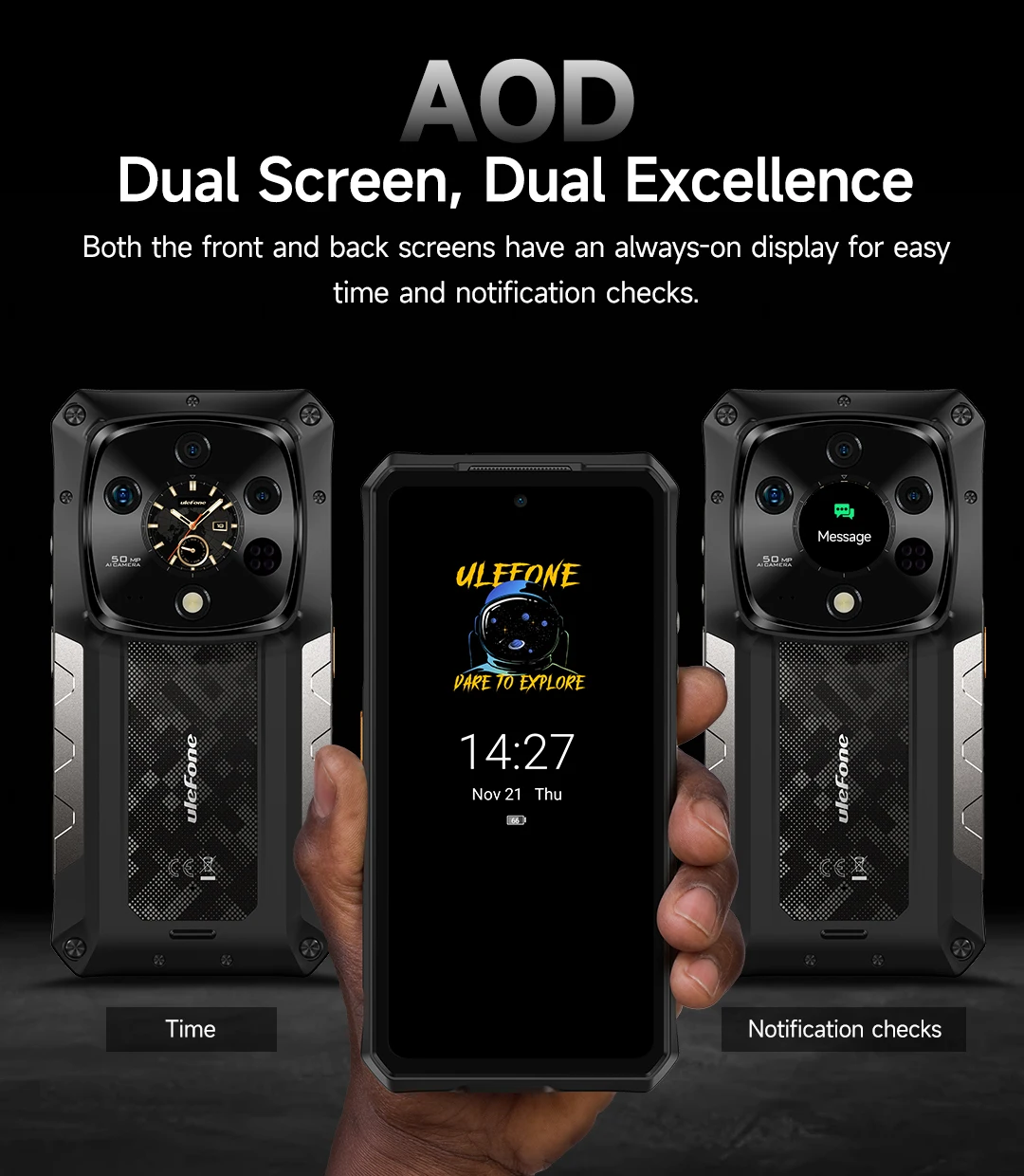 Ulefone Armor 28 Ultra 5G AI teléfono resistente 1TB ROM + 32GB