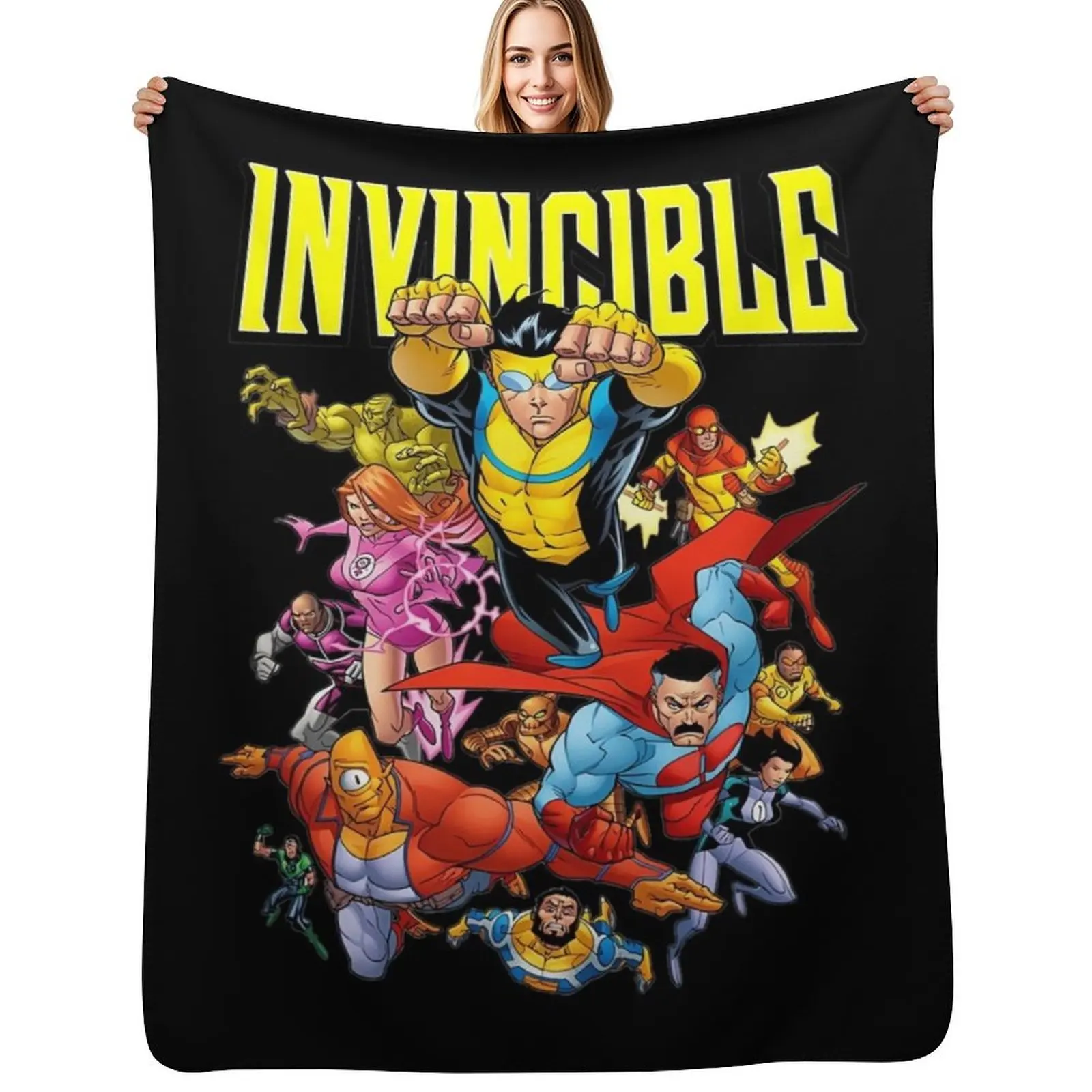 Invincible Invincible Cartoon Throw Blanket Comforter Large Extra Large Throw Soft Big Thermals For Travel Warm Blankets