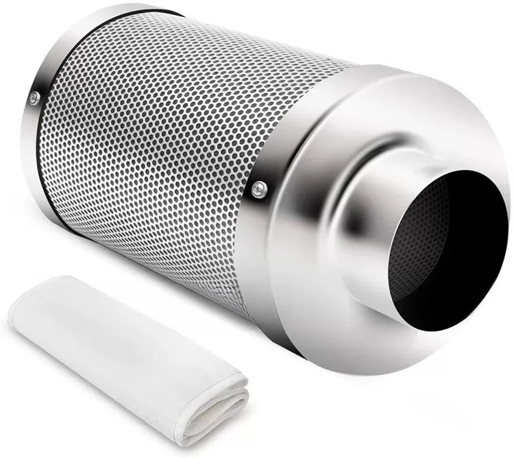 Efficient Deodorizing Purifiers with 4-inch, 6-inch, and 8-inch Duct Fans, Plant Tents, Cylindrical Activated Carbon Air Filters