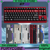 Furycube GT80 Mechanical Keyboard Aluminum Wireless Tri-mode Gasket+Bottom Dual Structure 87Keys Custom PC Esports Keyboards