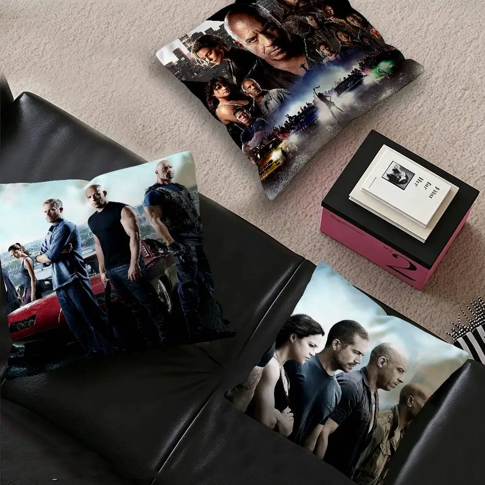 Classic Movies Fast & Furious Cushion Cover Inches Farmhouse Decor Home Throw Pillow Covers for Couch Decorations