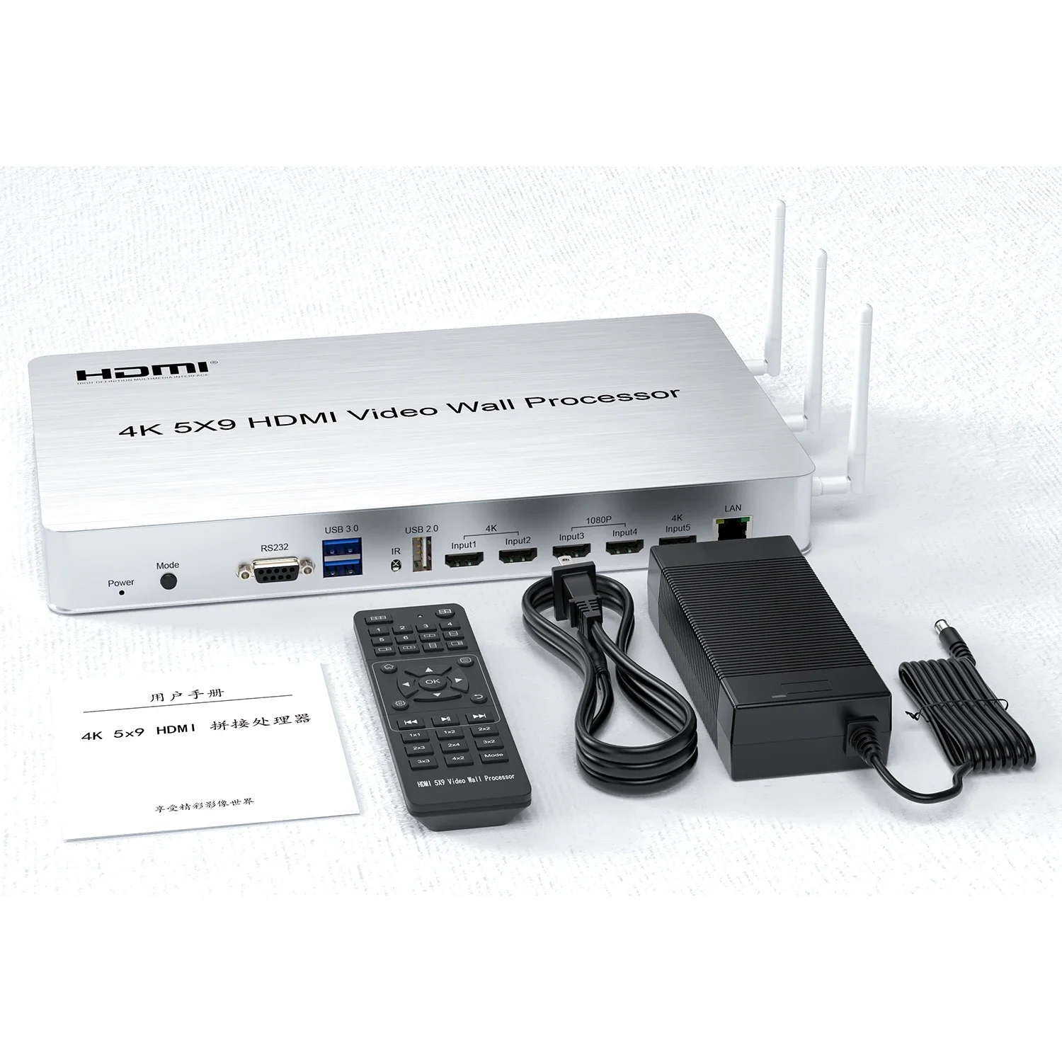USB3.0 4K 5x9 HDMI Video Wall Controller 2x2 3x3 1x5 Multi Screen Splicing Processor TV Splicer 6x1 4x1 Multi-viewer PIP RS232