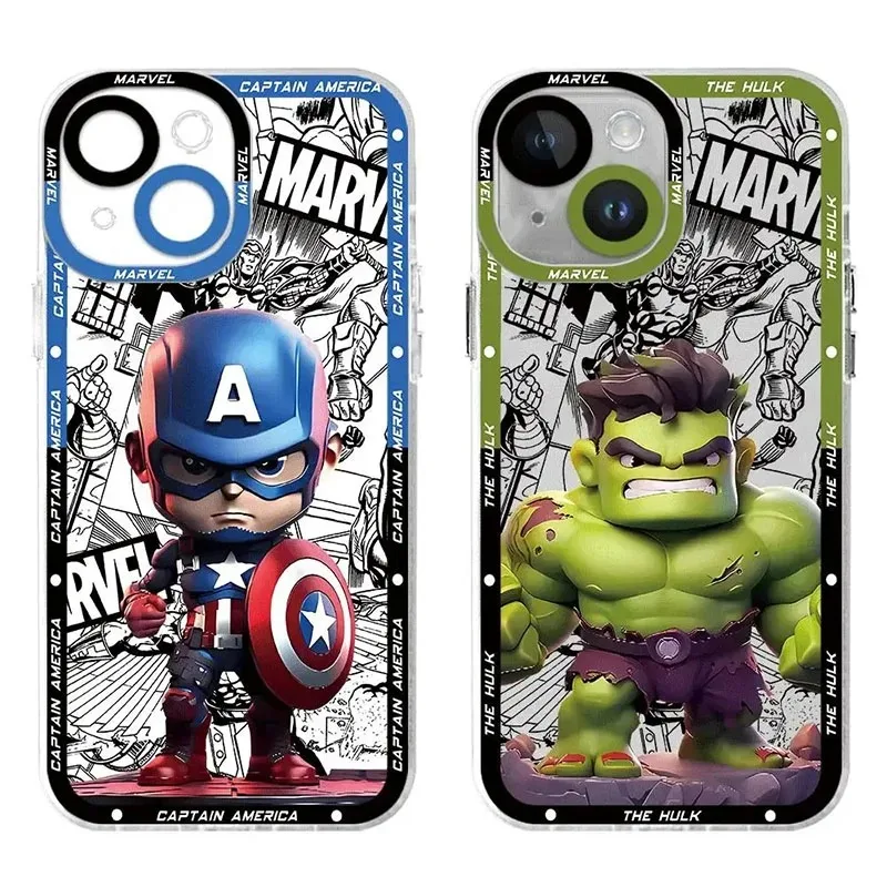 مارفل تشيبي سبايدر مان حافظة هاتف عصرية لهاتف آيفون 17 Air 15 14 13 12 11 Pro Max 16 15 14 Plus غطاء سيليكون ناعم مقاوم للصدمات