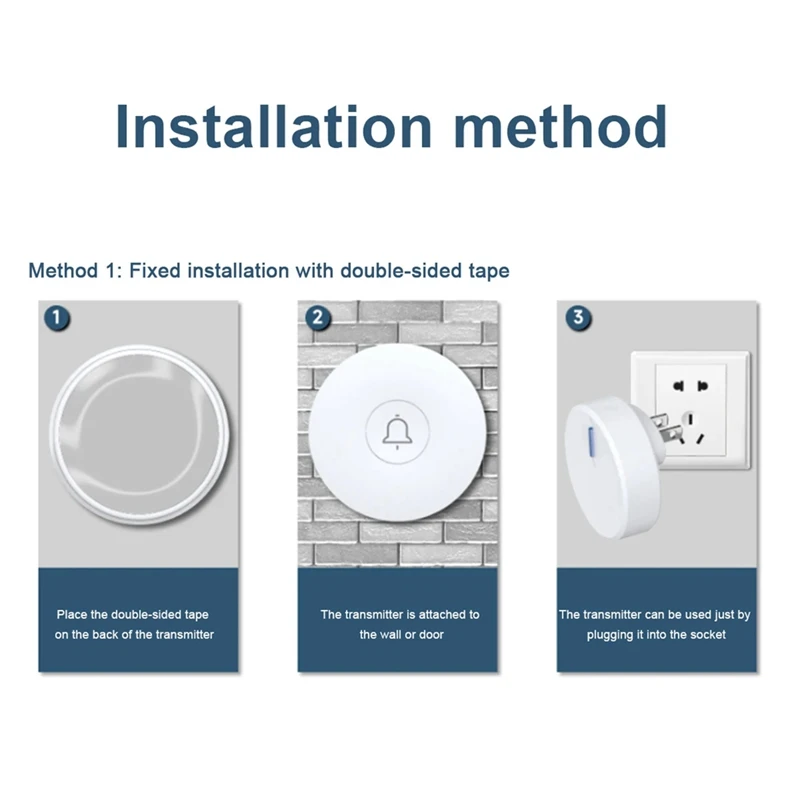 ใหม่ Self-Powered Wireless Doorbell กันน้ํายินดีต้อนรับสมาร์ทประตู Bell 38 เสียงเรียกเข้า 150M ระยะไกลสําหรับผู้สูงอายุ