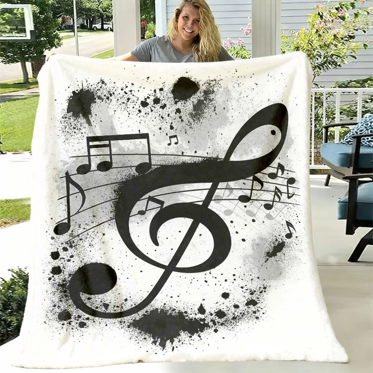 Electric Guitar Throw Blanket  Vintage Colorful Guitars Brick Wall Background Rock Music Art Decor for Blanket