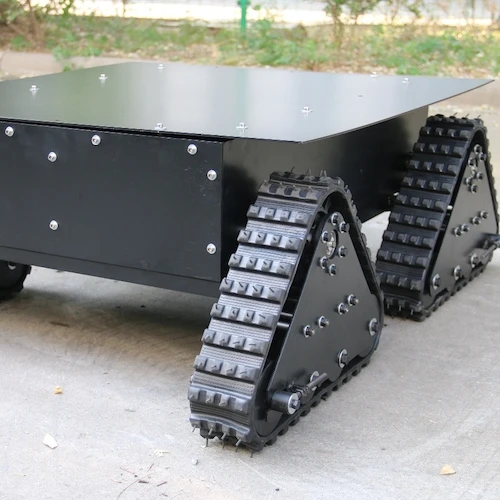 Undercarriage track Rubber crawler loading weight 100kgs/150KGS/200KG Rubber Tracked Chassis Undercarriage