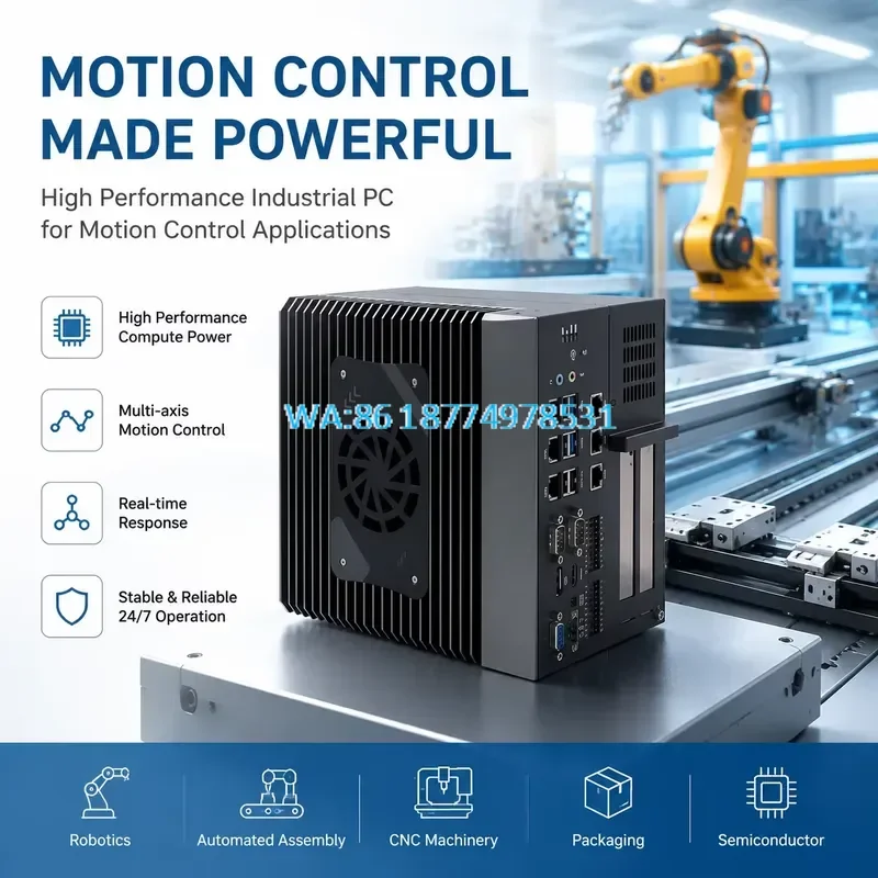 Wmwmnu for I5-11400 6 Cores 65W TDP Industrial Embedded Scalable Mini PC 2 PCIe PCI Slots 16DI 16DO Motion Control In