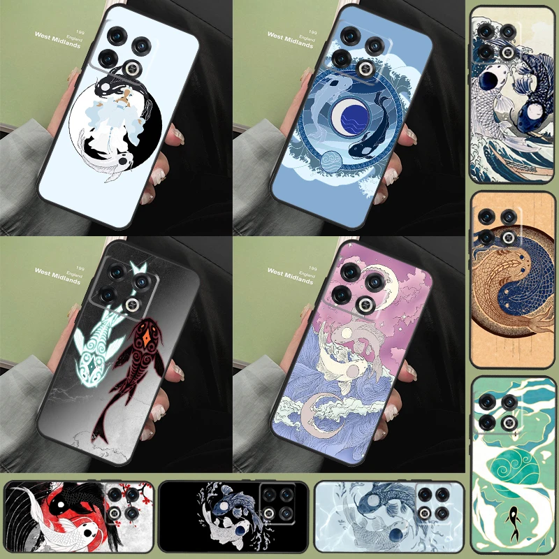 Yin Yang Koi Case For OnePlus 11 8 9 10 Pro 8T 9R 9RT 10T Cover For OnePlus Nord 3 2T CE 2 Lite N10 N20