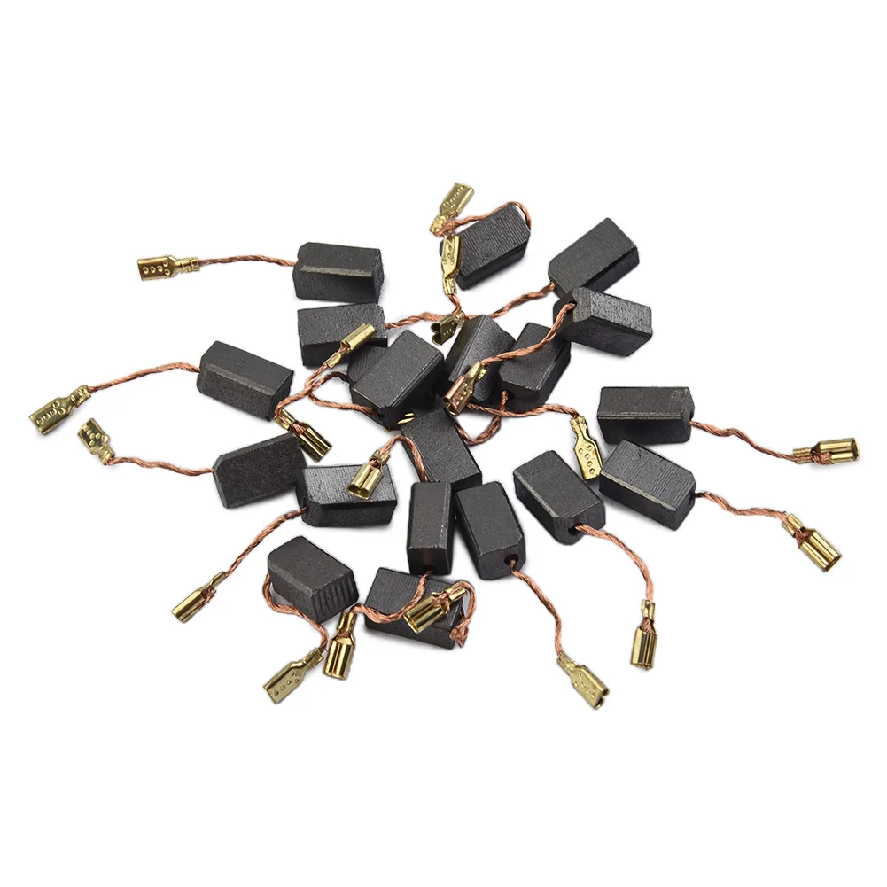 20Pcs Graphite Motor Carbon Brushes Set For Electric Drill Angle Grinder Carbon Brush Applicable To Electric Hammer 6*8*14mm