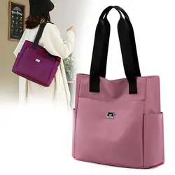 Nylon Large Capacity Shoulder Bag Tote Bags Lightweight Waterproof Practical Handbag For Work School And Travel High Quality