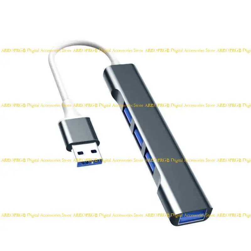 E21E USB C/USB Hub to 4 Port 3xUSB2.0+1xUSB3.0 5Gbps Data Transfer for PC Desktop
