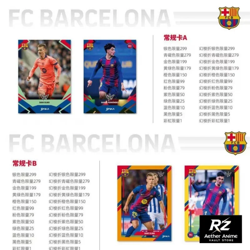 DAKA FC Barcelona 2025-2026 Final Whistle Star Player Collection Card Lamine Yamal Soccer Trading Card Including Rare Versions