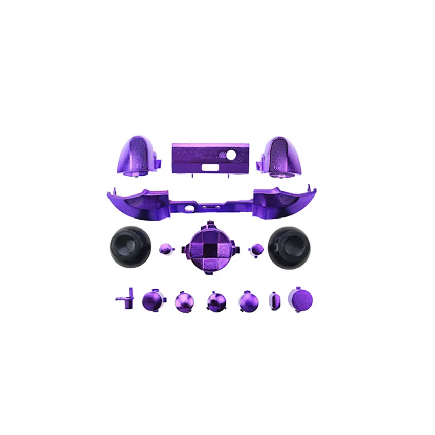 Para xbox série x s controlador de botão cromo kit l r lb rb amortecedor botão gatilho mod kit acessórios do jogo + ferramentas