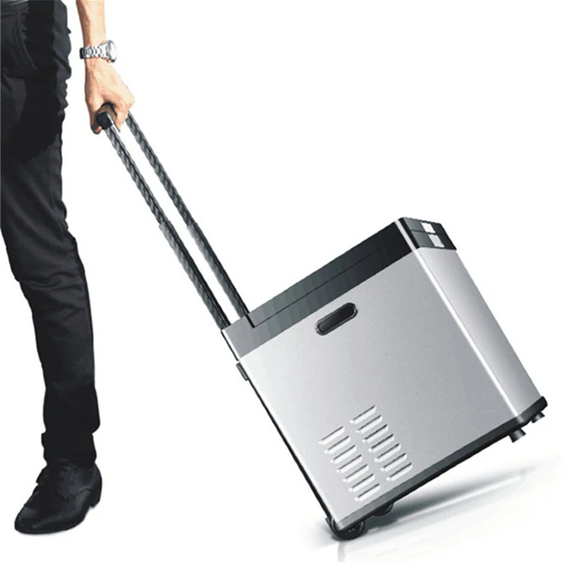 ثلاجة سيارة 18L تيار مستمر ضاغط التبريد 12 فولت/24 فولت تجميد وتبريد سيارة المنزل المزدوج الاستخدام ثلاجة صغيرة 40 واط