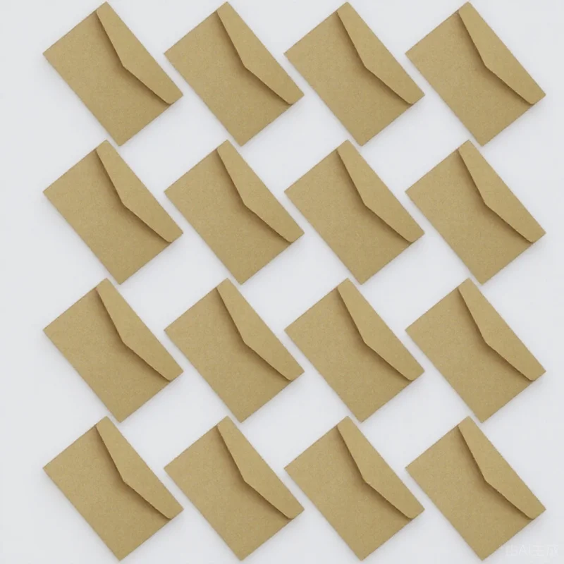 100pcs Vintage Retro Mini Envelopes Kraft File Storage For Letters Cards Photos Business Gift Messages Envelope Bag