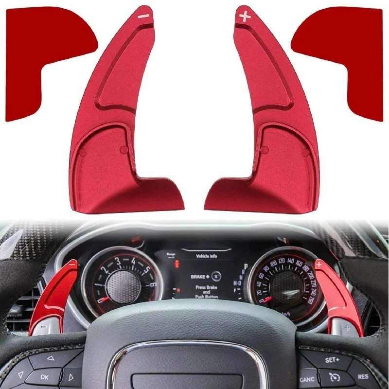 2pcs Steering Wheel Shift Paddle Extended Shifter Trim Fit For Jeep Grand Cherokee For Dodge For Chrysler 300 300S