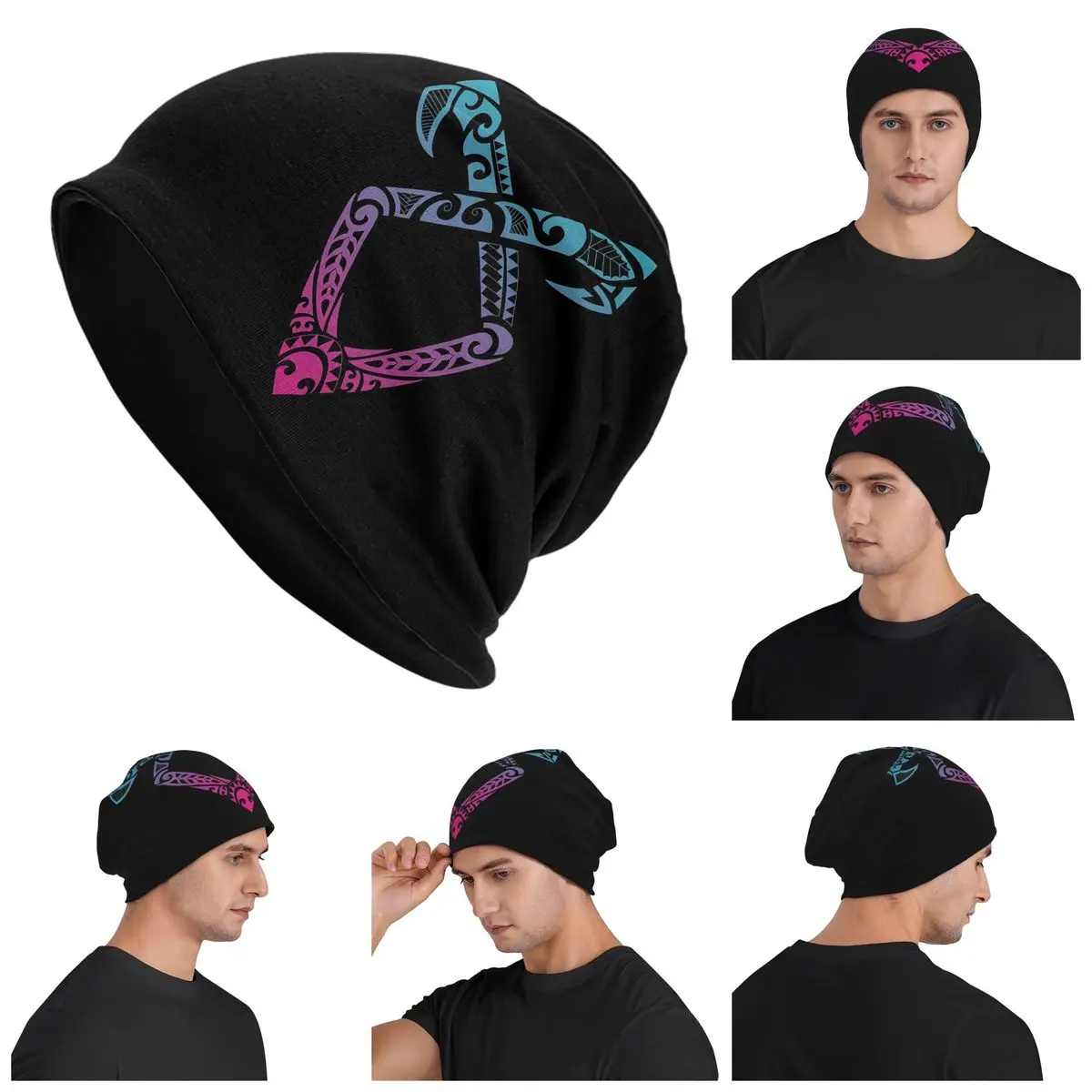 

Angelic Runes Symbol - Shadowhunters Warm Knitted Cap Hip Hop Bonnet Hat Autumn Winter Outdoor Beanies Hats for Men Women Adult
