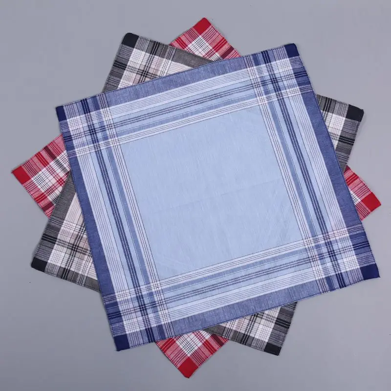 3/6/12 Pcs Nostalgic Vintage Old Soft Antique Men's Thin Handkerchief Cotton Sweat Towel Pure Cotton Retro Fashion Trends