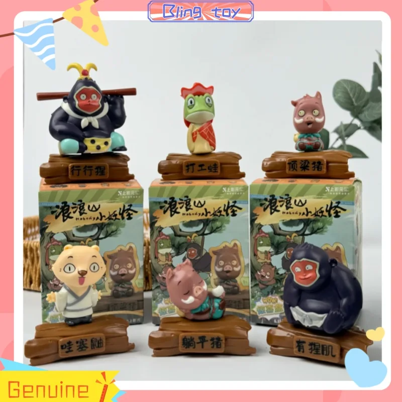 

Новая оригинальная серия Langlang Mountain Little Monster, слепая коробка, свинья, демон, модная игрушка, периферийные настольные украшения, статуэтки, подарки