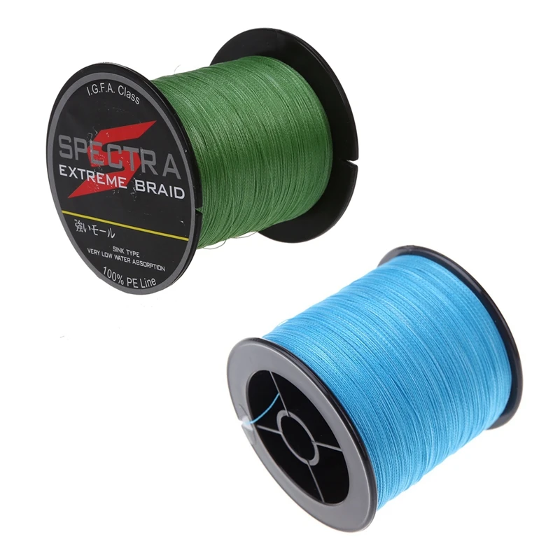 Nylon Fishing Wire Braid 12LB 5.5Kg 200M Army-Green With 500 M 30 LB 0.26Mm Fishing Line PE Braided 4 Strands Blue